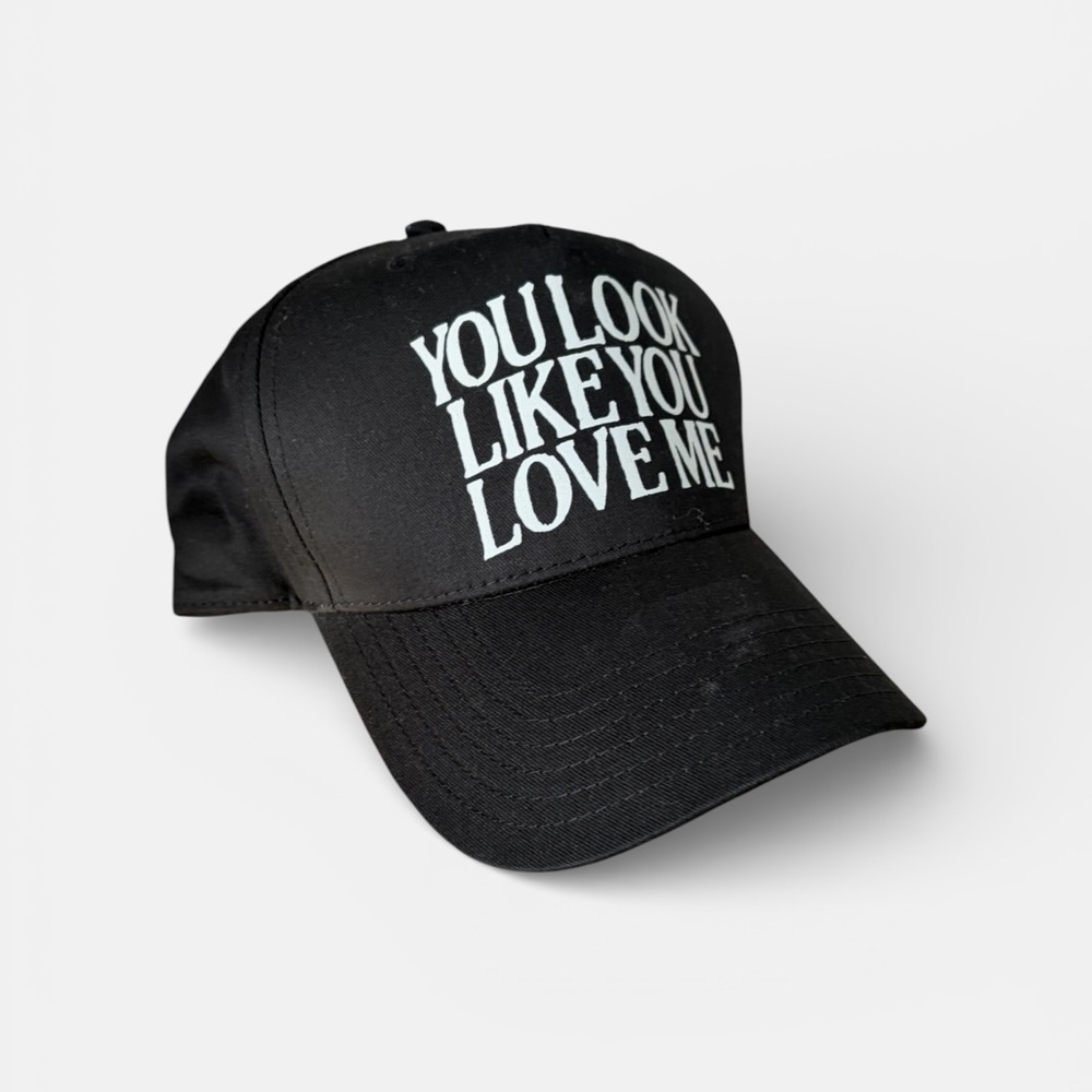 Black Cap with White Text